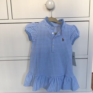 Ralph Lauren Baby Gingham Dress, New!